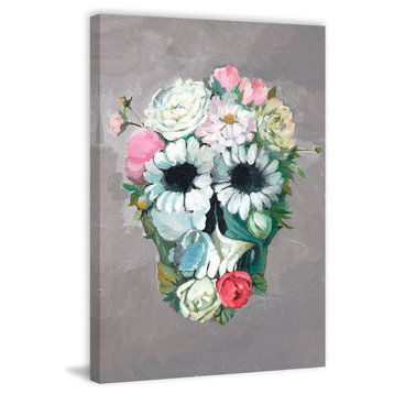 "Enjoy Flower" Painting Print on Wrapped Canvas, 8"x12"
