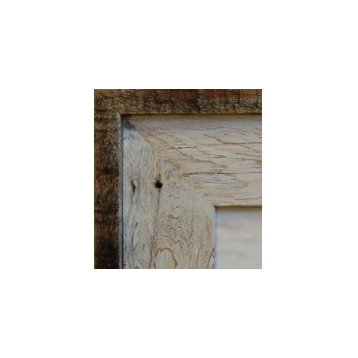 Barn Wood Picture Frame, Lighthouse Whitewash, 11"x14"