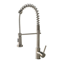 Bauta Single Handle Kitchen Sink Faucet with Pull Spray - Kitchen Faucets