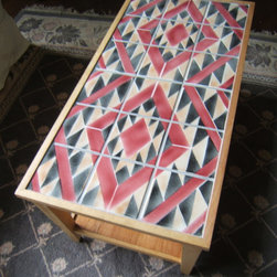 Navajo Rug Design Tile Coffee Table - Coffee Tables