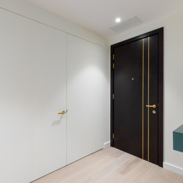 Hidden double-door opposite the Entry