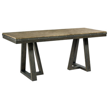 Kincaid Furniture Plank Road Kimler Counter Height Dining Table, Charcoal