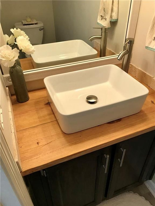 Poly To My Butcher Block Countertops, How To Seal Wood Countertops In Bathroom
