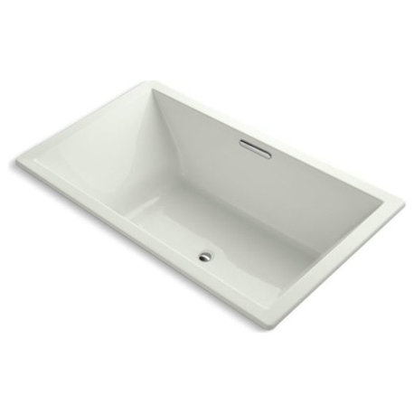 Kohler Underscore Rectangle 72"x42" Drop-In Bath and Center Drain, Dune