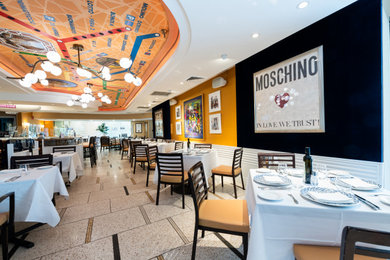 Dining room - contemporary dining room idea in DC Metro