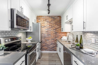 Example of a trendy kitchen design in Seattle