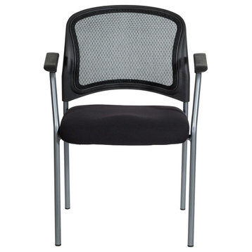 ProGrid Mesh Back With Padded Seat Visitor's Chair With Arms
