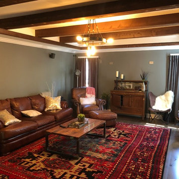 Speakeasy Industrial Basement East Cobb Renovation