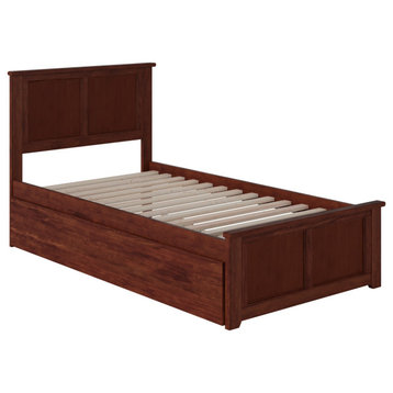Madison Twin Extra Long Bed, Matching Footboard and Twin, Walnut
