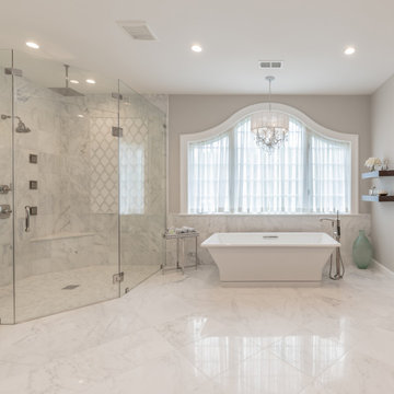 Modern and Serene Spa Master Bath in McLean, Northern Virginia