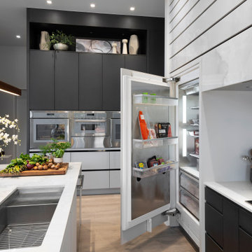 The Edge - Modern Kitchen Designed and Built for New OKC Home