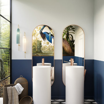 Modern bathroom Blue addict