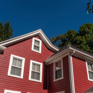 Everlast Composite Siding Installation in Hopkinton, MA: 7" Cabernet Red