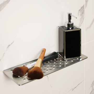Complement Your Shower Drain With a Matching Schluter®-SHELF