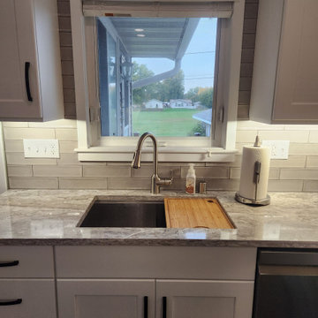Modern Kitchen Transformation Done in New Classic White Cabinets