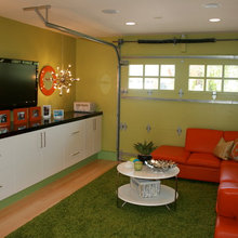 Teen garage hangout