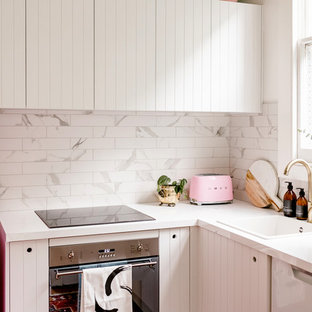 75 Beautiful Pink Kitchen With Laminate Countertops Pictures