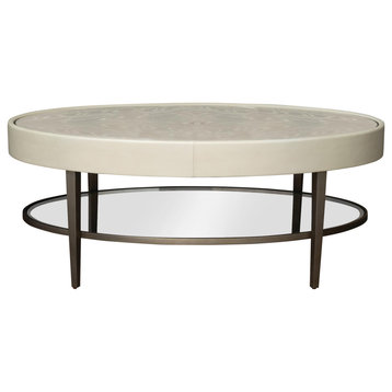Ellipse Cocktail Table, Ivory