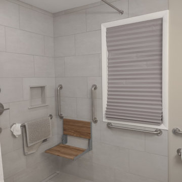 ADA bathroom with walk-in shower