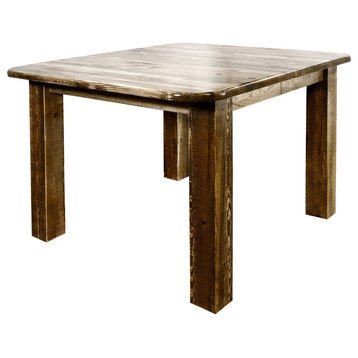Homestead Collection 4-Post Dining Table, Stain, Clear Lacquer Finish
