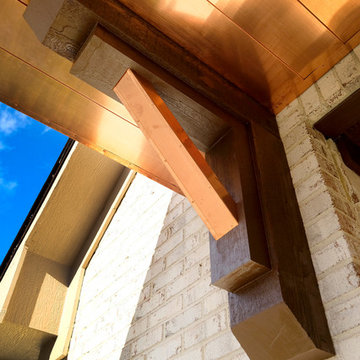 Unique copper entry roof