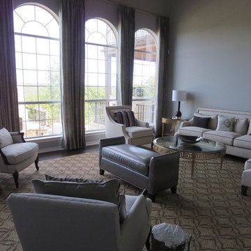 Transitional formal living room, Austin, Texas