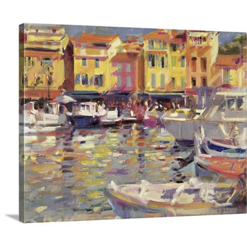 Harbour at Cassis Wrapped Canvas Art Print, 30"x24"x1.5"