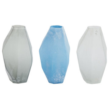 GwG Outlet Glass Frosted, Vase 3 Assorted, 5  x13