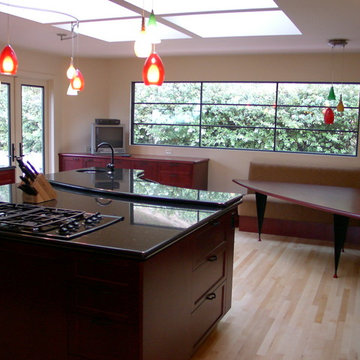 Cherry Kitchen with Recessed Panel Doors