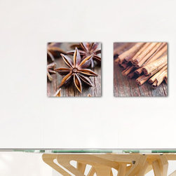 Platin Art's Deco Glass Wall Decor- Exotic Spices - Set of 2 - Wallpaper