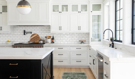 Before and After: 3 Kitchens Lighten Up With Glass and White