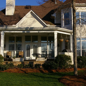 Covered porch addition