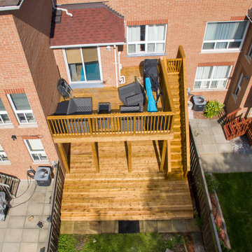 Wooden Multi-Level Deck