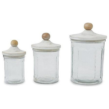 Mud Pie Glass Canister Set