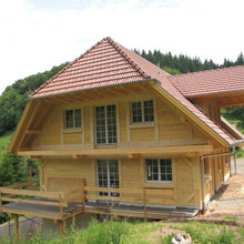 Bauernhaus Modern Außen - The Mid Century Modern Living Room