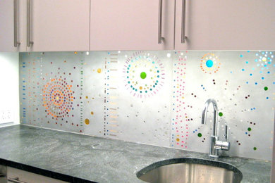 Example of an eclectic kitchen design in New York
