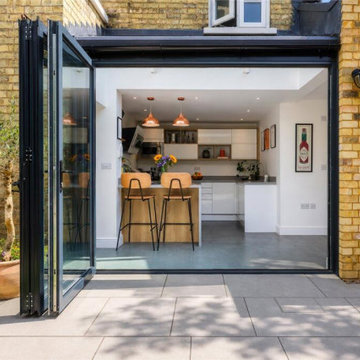 Victorian house side return kitchen extension in Cambridge