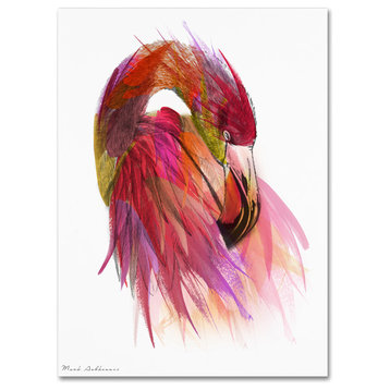 Mark Ashkenazi 'Flamingo Colors 2' Canvas Art, 24"x18"