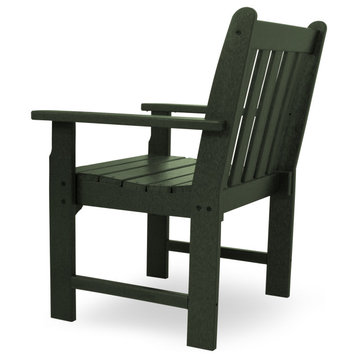 Polywood Vineyard Garden Arm Chair, Green