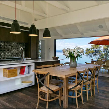 Espresso Burnt and Brushed Timber on Lake Taupo