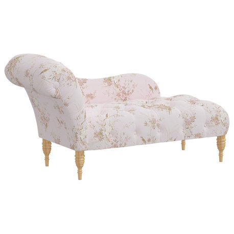 Rachel Ashwell Chaise, Sc Bird Chinoiserie Pink