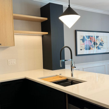 Open Concept Luxury Kitchen Island with Custom Millwork