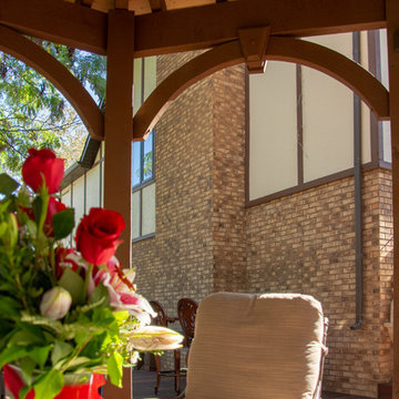 Entertainment Size | Deck w/2-Tone Gazebo & Integrated Power