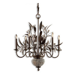 www.essentialsinside.com: cristal de lisbon, 6+2 light chandelier - Chandeliers