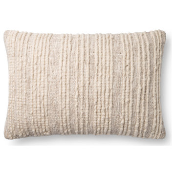 Loloi Cotton And Wool Accent Pillow With Natural Finish PSETP0862NA00PI15