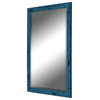 Dorian Vintage Barnwood Blue Wall Mirror 21.75"x57.75"