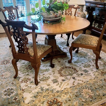 Dining room design updated with this Nilipour Oriental Rugs traditional Rug!