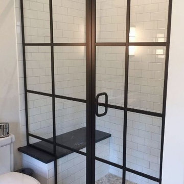 New Collection Custom Shower Enclosure in Black Matte Framing