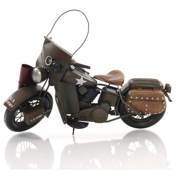 1942 WLA MODEL 1:12 Collectible Metal scale model Motorcycle
