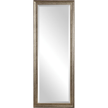 Aaleah Burnished Silver Mirror, Silver